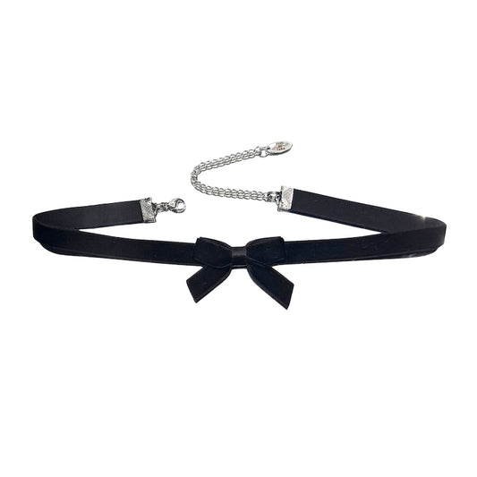 Marie Antoinette Black Bow Choker
