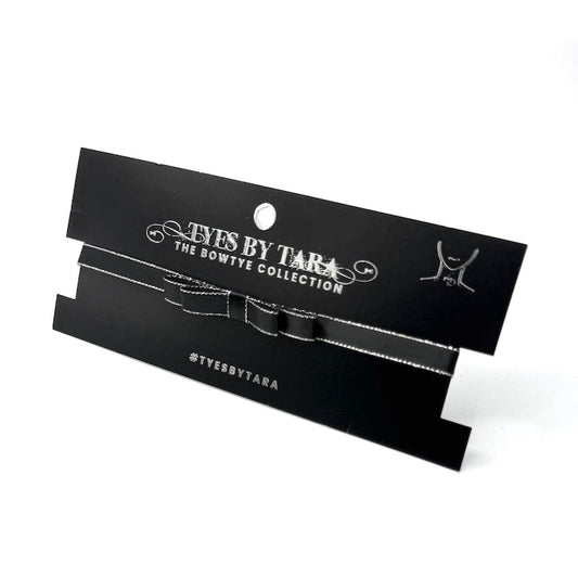 Queen Black Bow Choker on Card