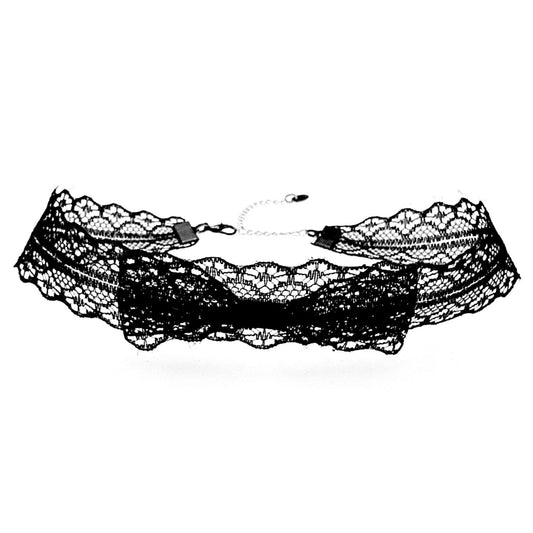 Siren Blace Lace Bow Choker 