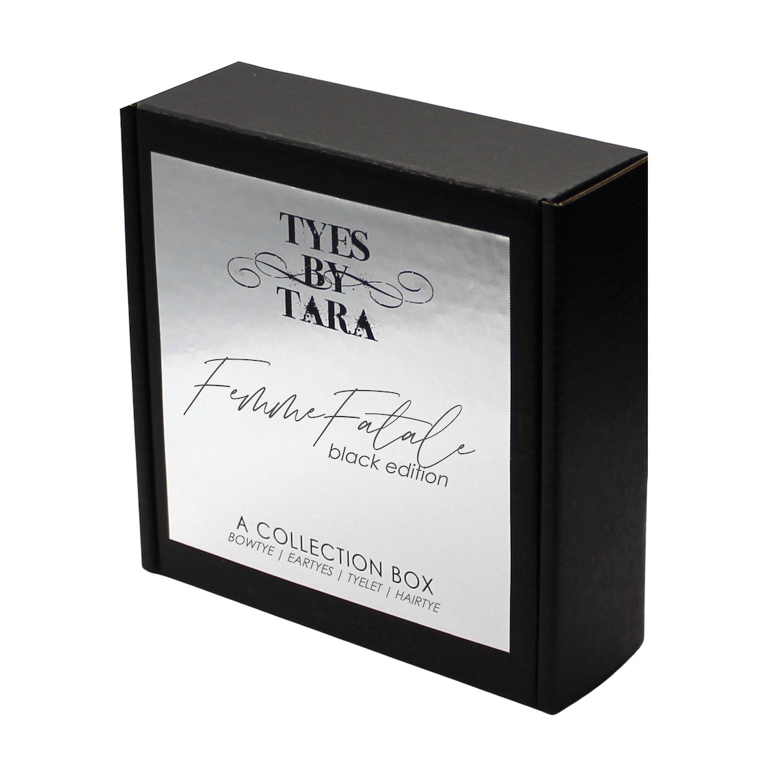 Femme Fatale Black Collection Box with Metallic Label