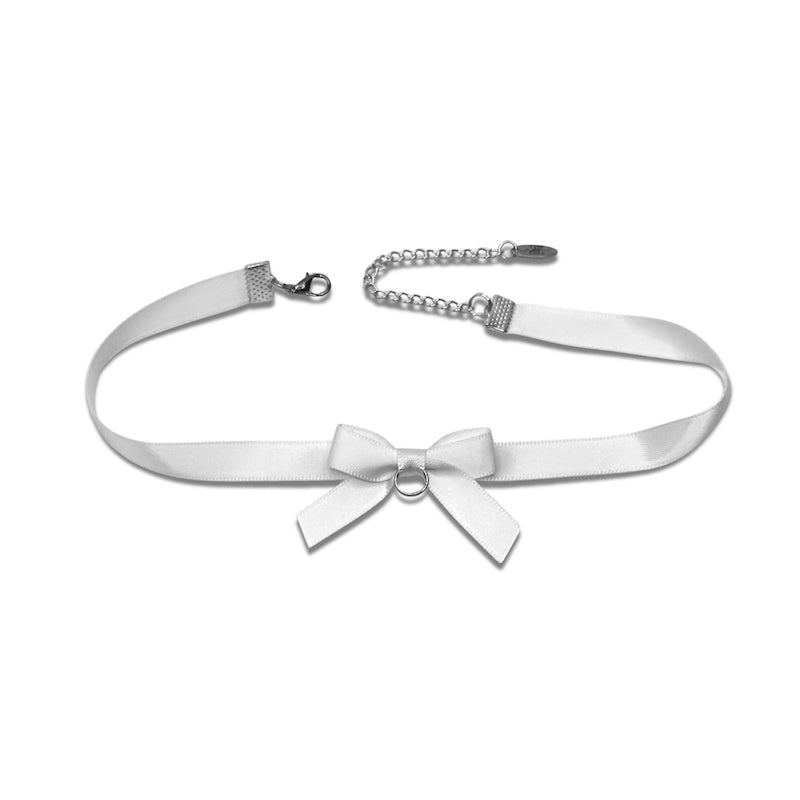 Kinkette White Bowtye Bow Day Collar