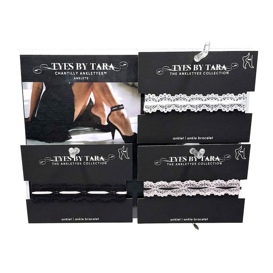 Chantilly Lace Ankletye™ Display with 3 anklets