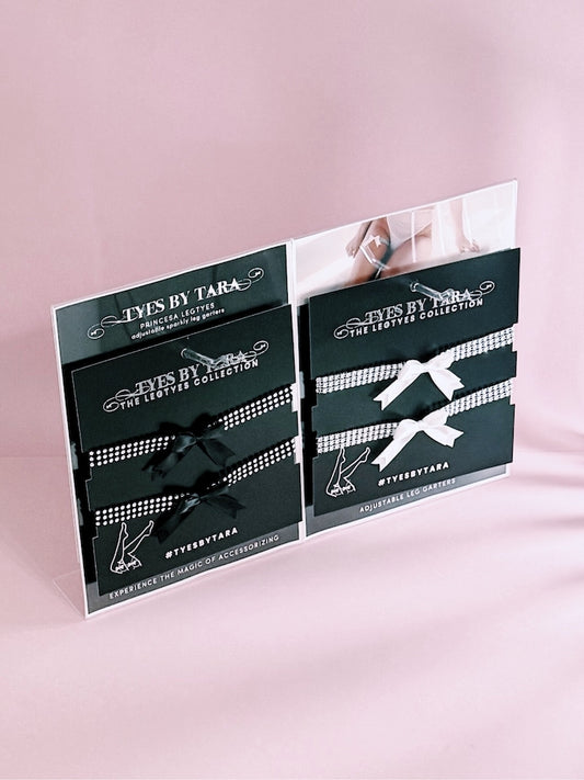 Princesa Legtye Display Pack on Pink Background