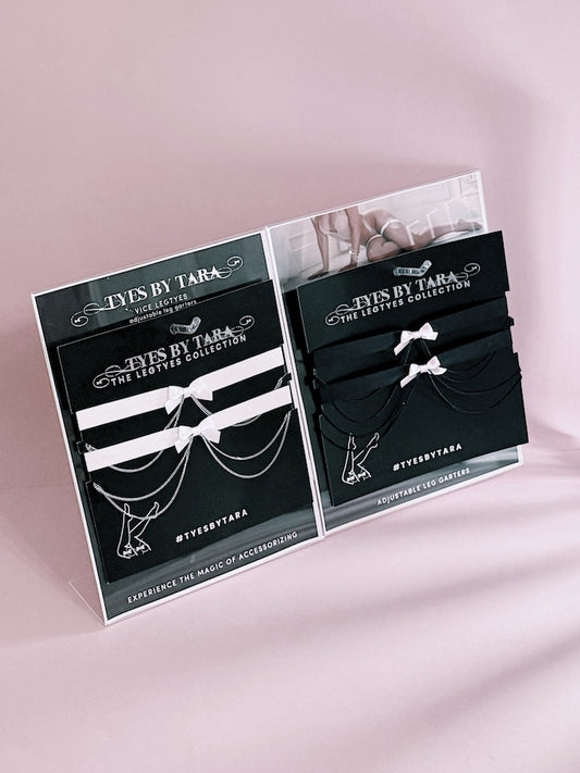 Vice Legtye Display Pack on Pink Background