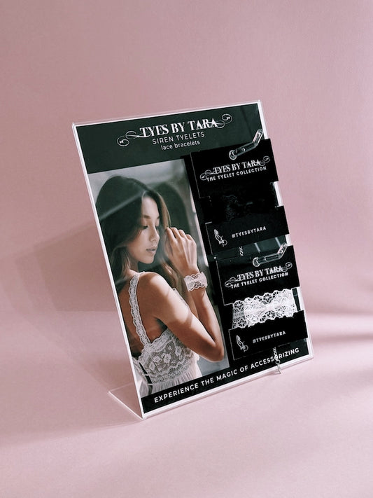 Siren Tyelet Display Pack on Pink Background