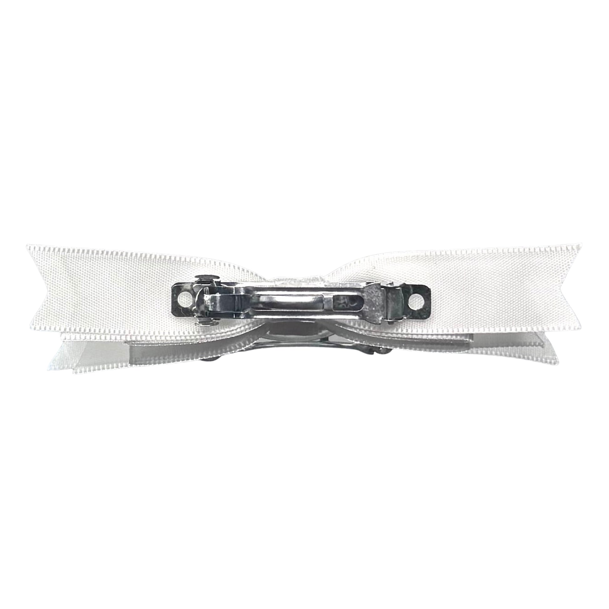 Enchantress White Hair Bow Barrette