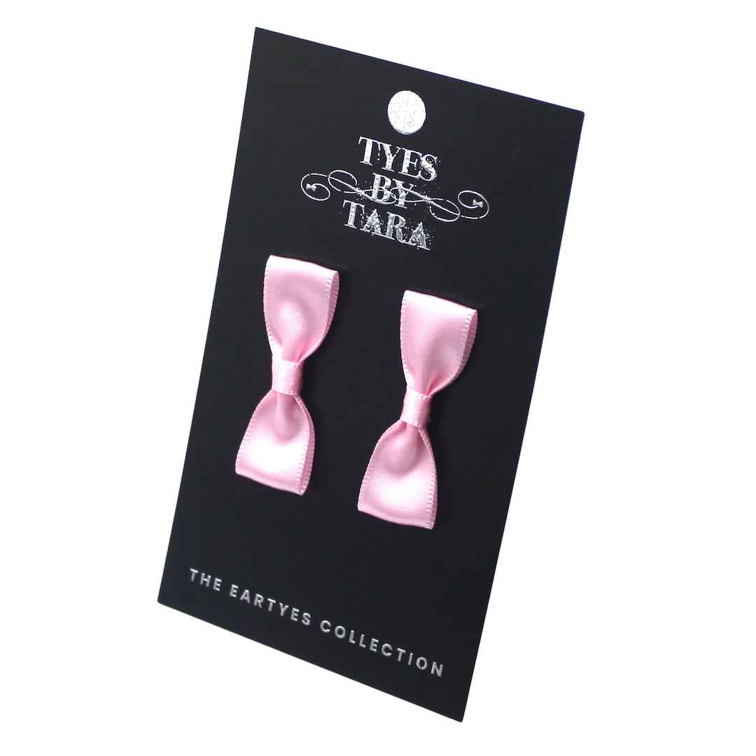 Femme Fatale Pink Bow Earrings