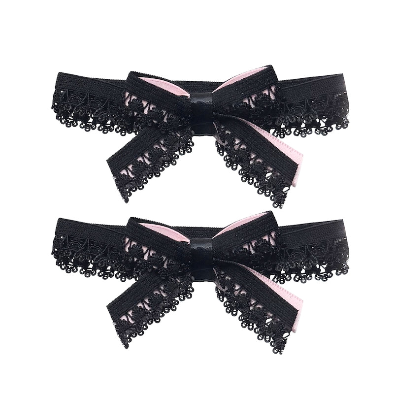 Belle Black Heel Straps