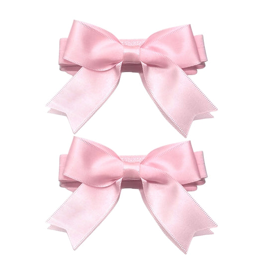 Bombshell Pink Bow Heel Straps