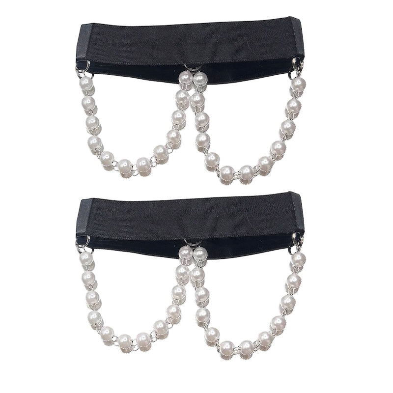 Back View of Centerfold Pearl Heel Straps