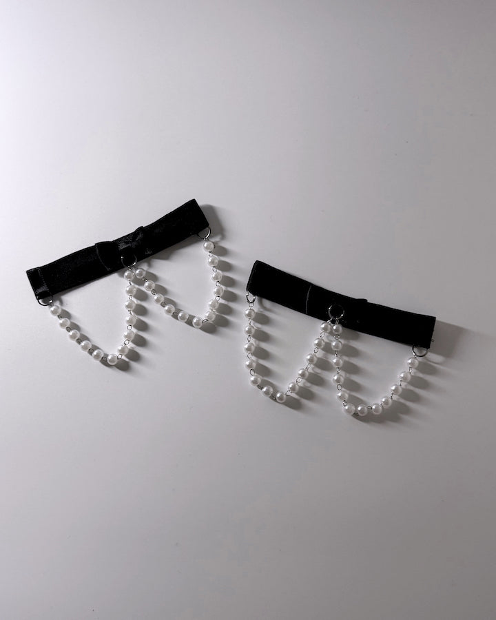 Centerfold Pearl Heel Straps 