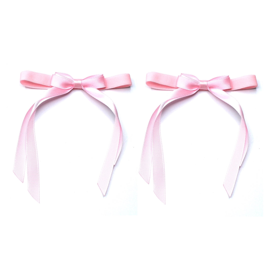 Doll Pink Bow Heel Straps