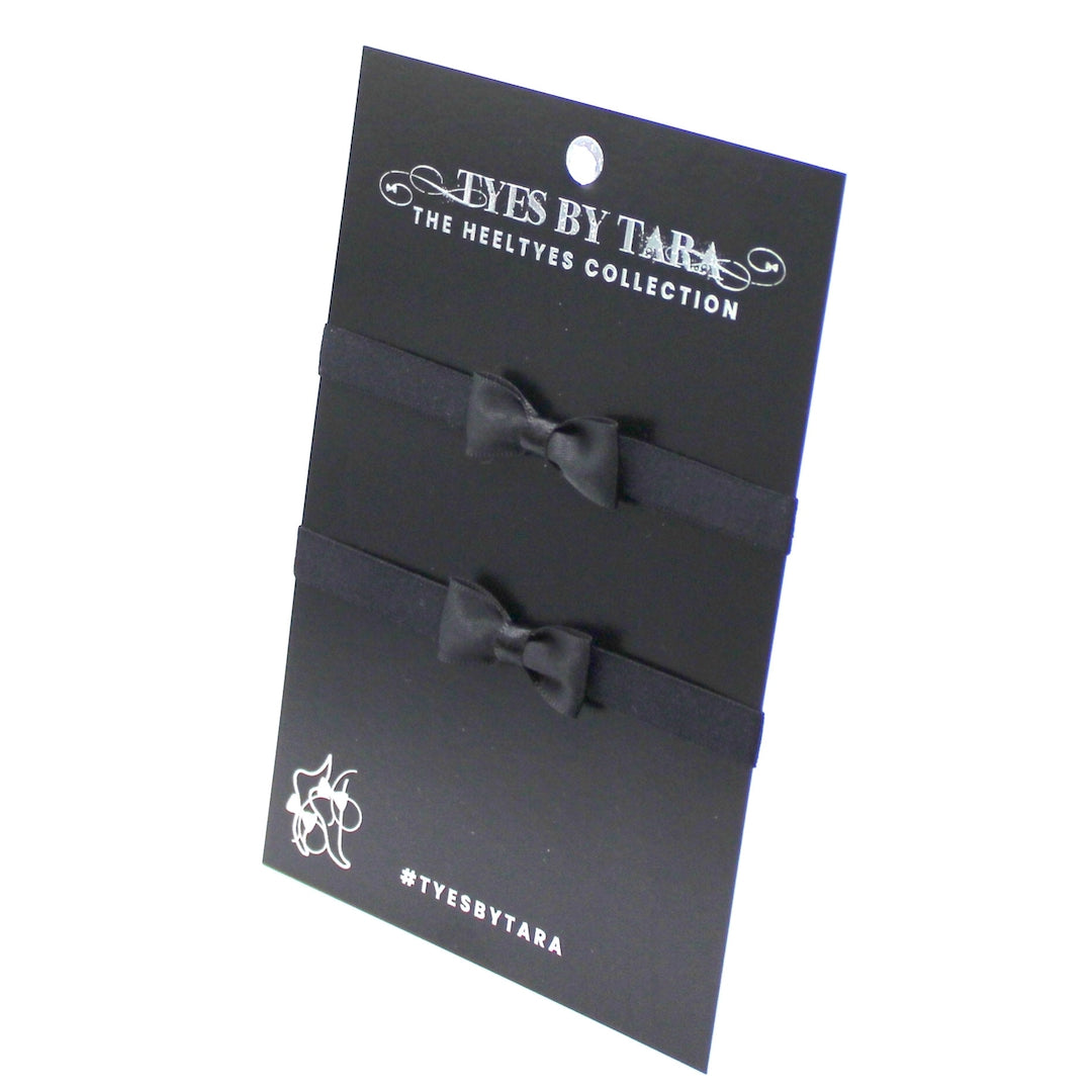 Hickey Black Bow Heel Straps