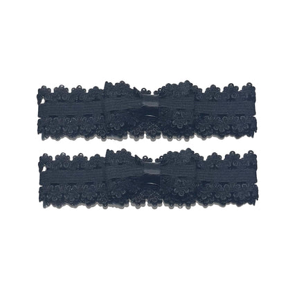 Lady Black Elastic Heel Straps