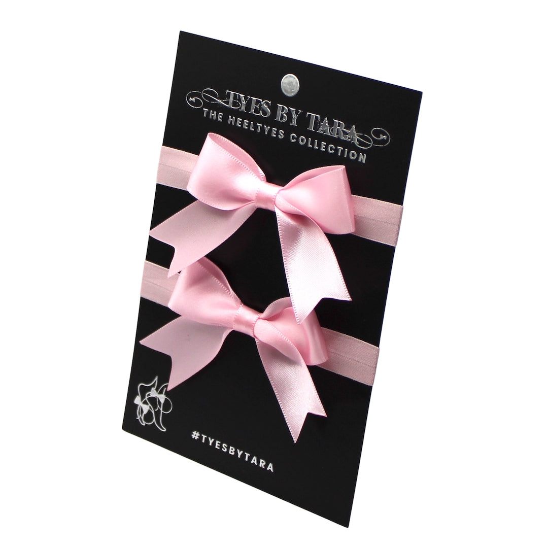 Yours Truly Pink Bow Heel Straps