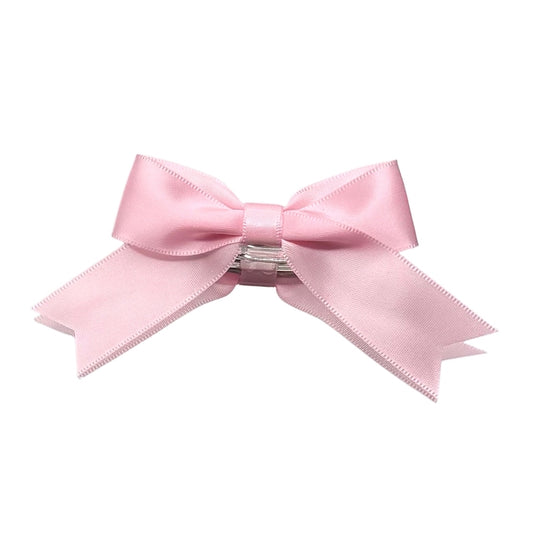 Bombshell Pink Bow Hair Barrette