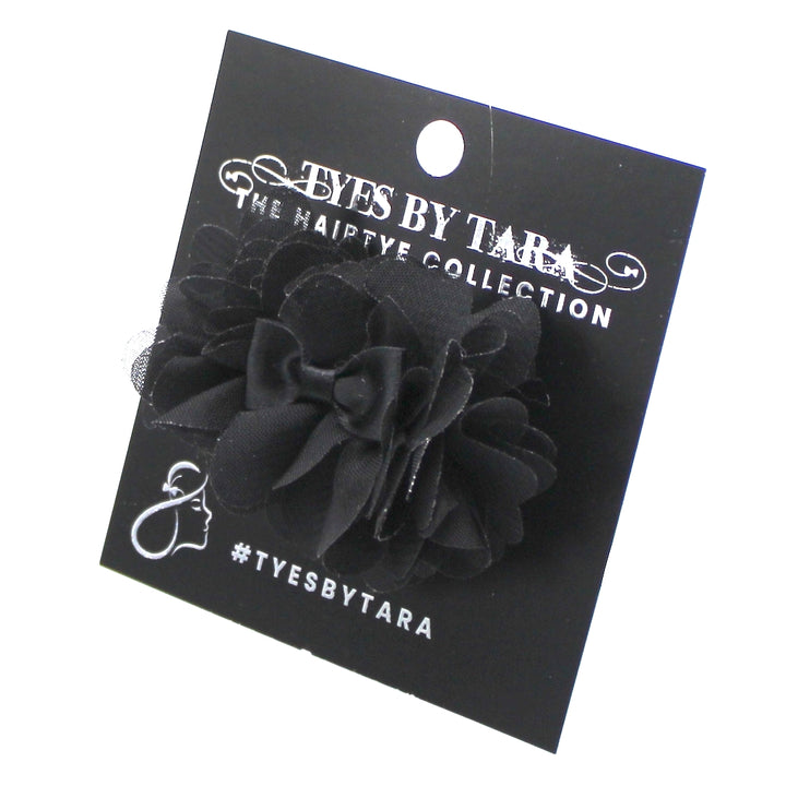 Black Flower Hair Barrette