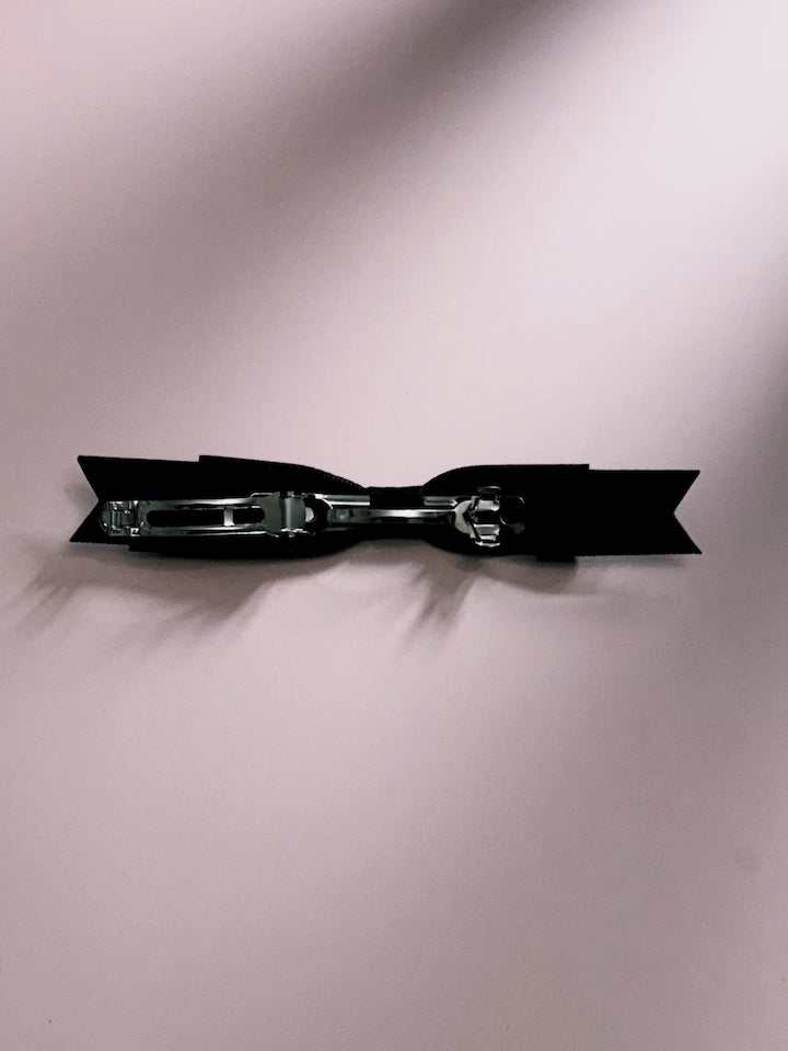 Enchantress Black Bow Hair Barrette