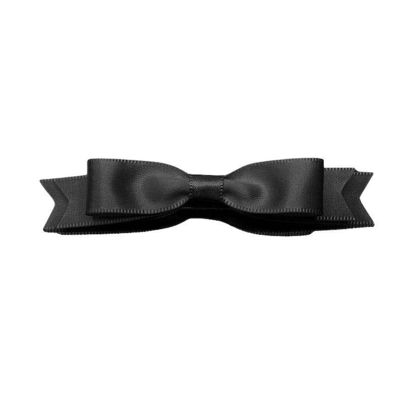 Black Enchantress Bow Hair Barrette
