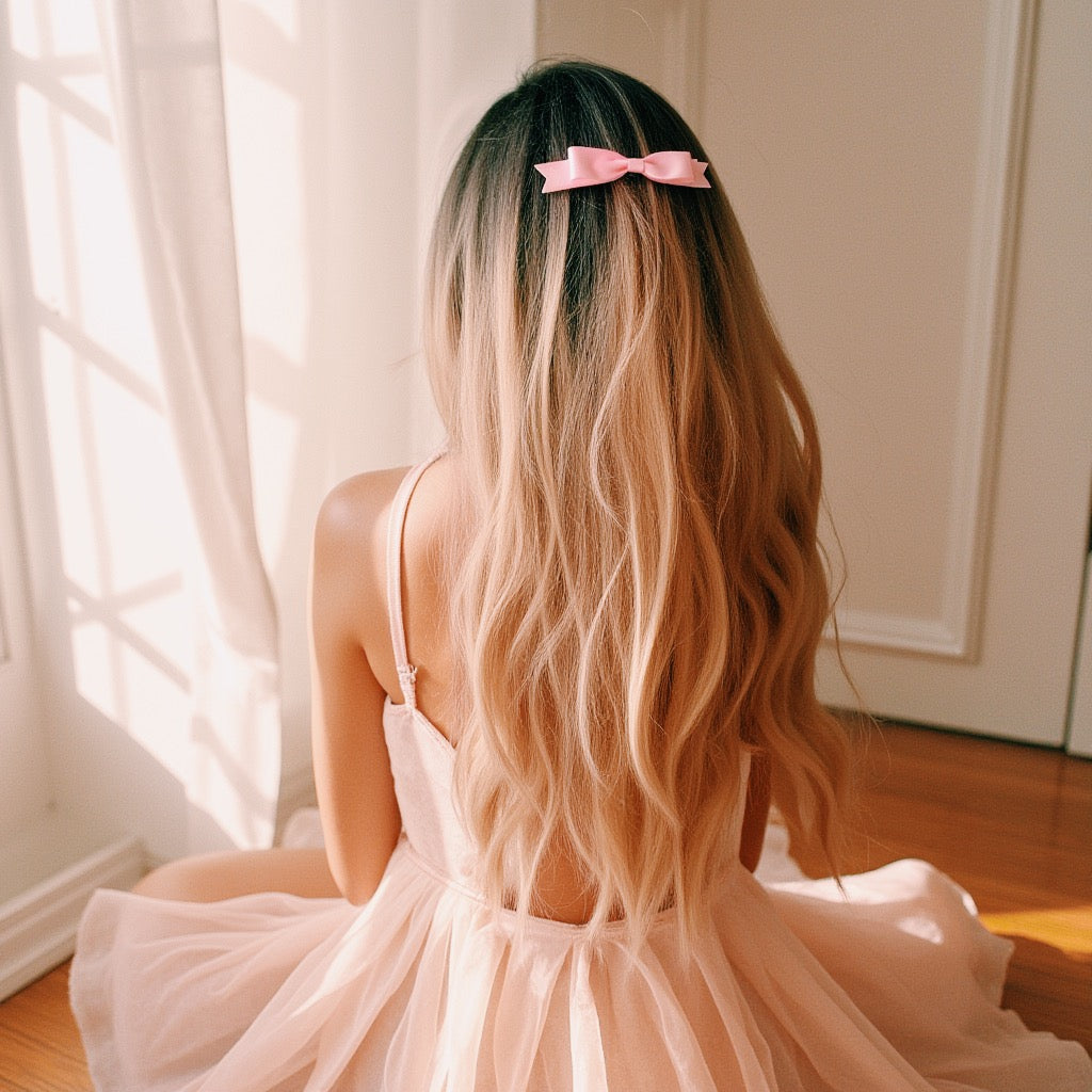 Enchantress Pink Hair Bow Barrette