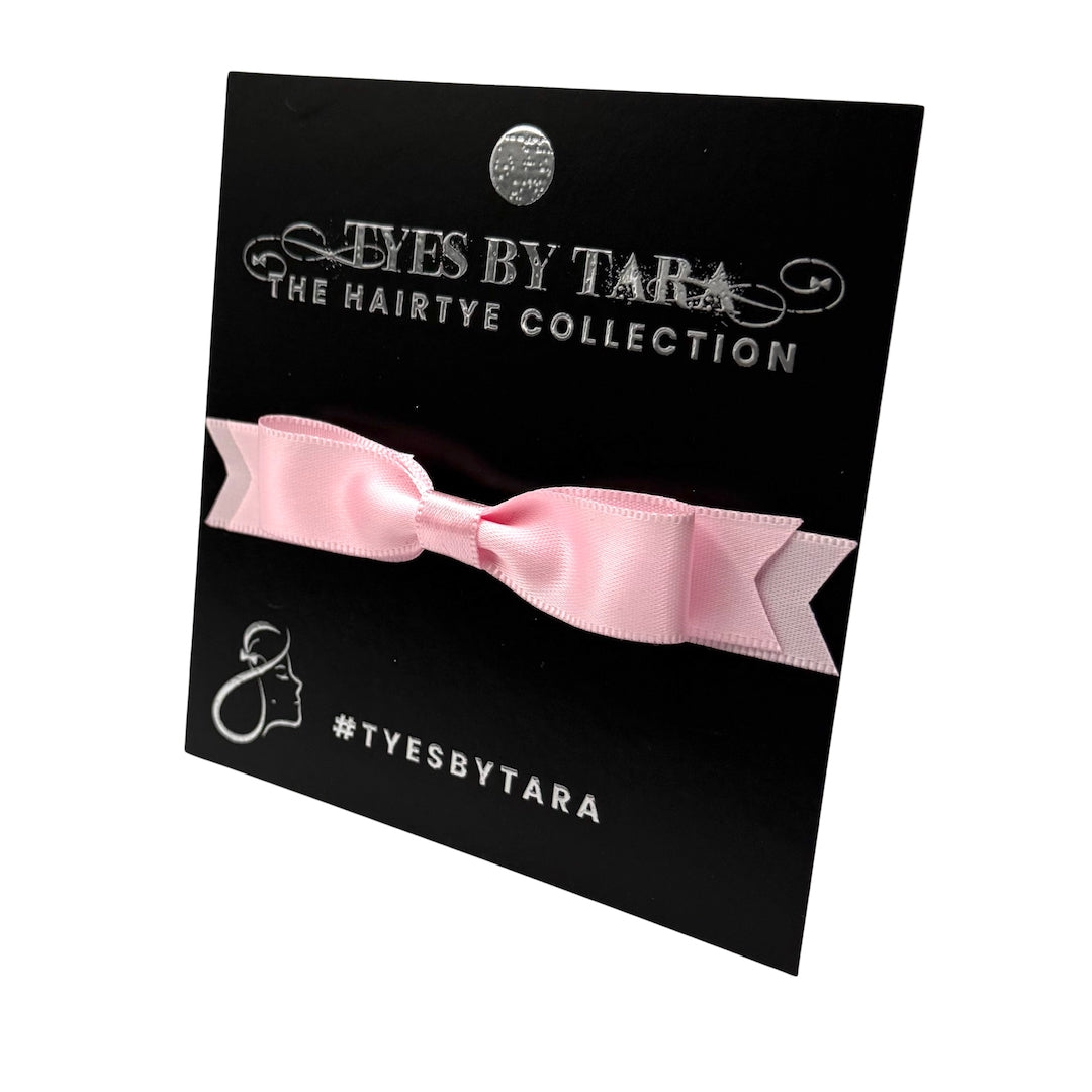 Enchantress Pink Hair Bow on Black Card