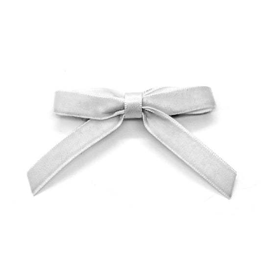 Marie Antoinette White Velvet Hair Bow