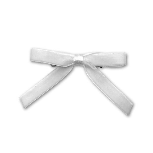 Marie Antoinette Velvet Hair White Bow