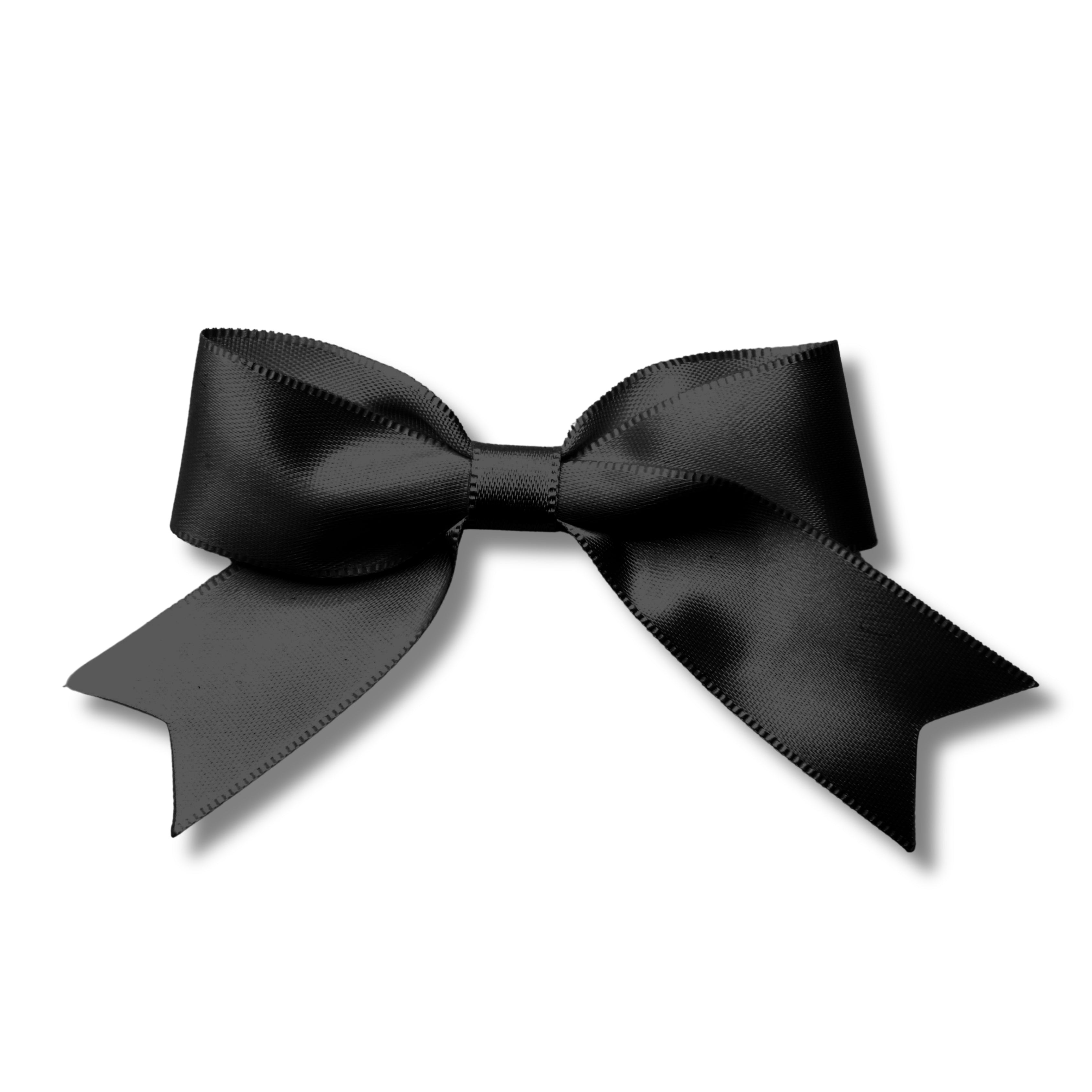 Yours Truly Black Hair Bow Barrette