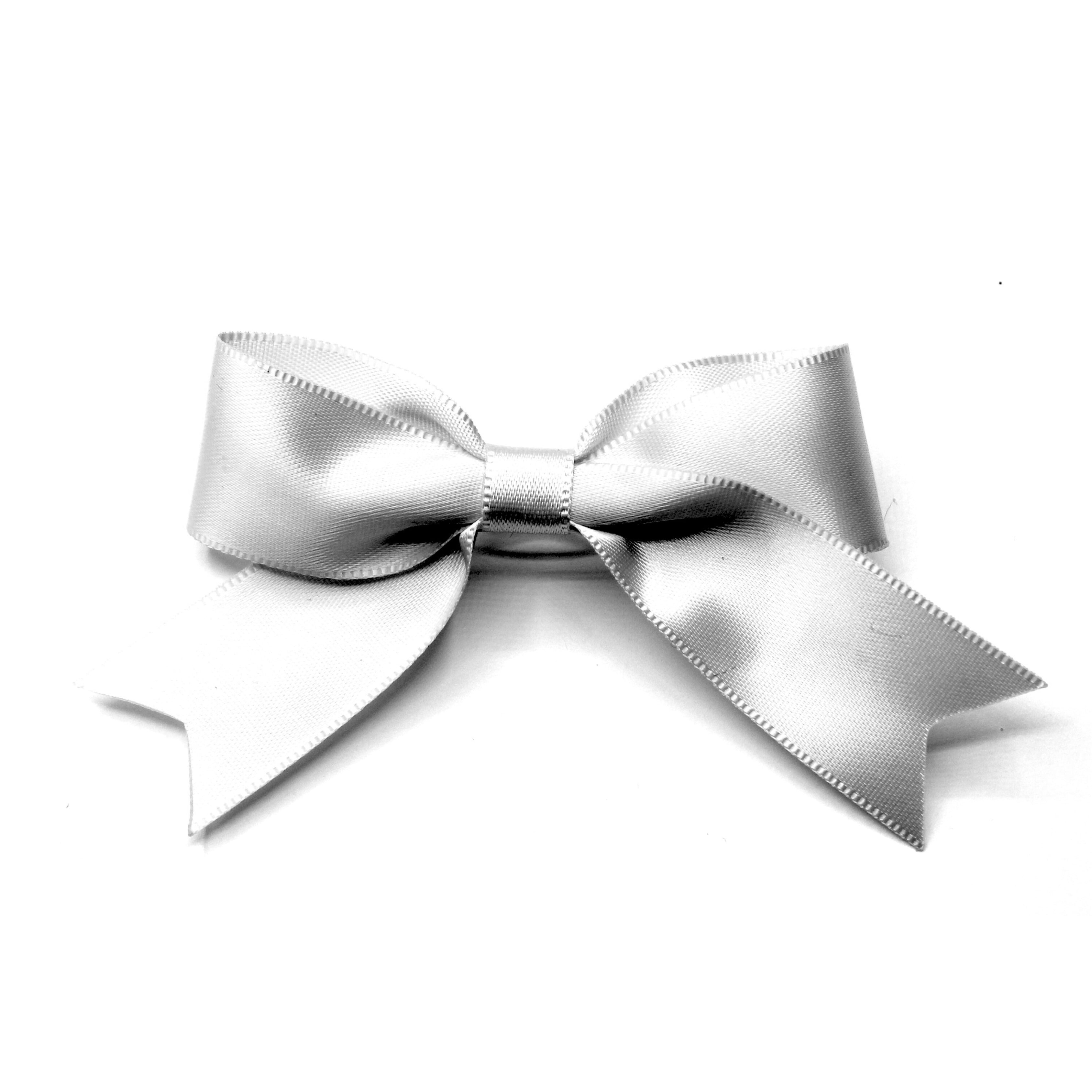 Yours Truly White Hair Bow Barrette