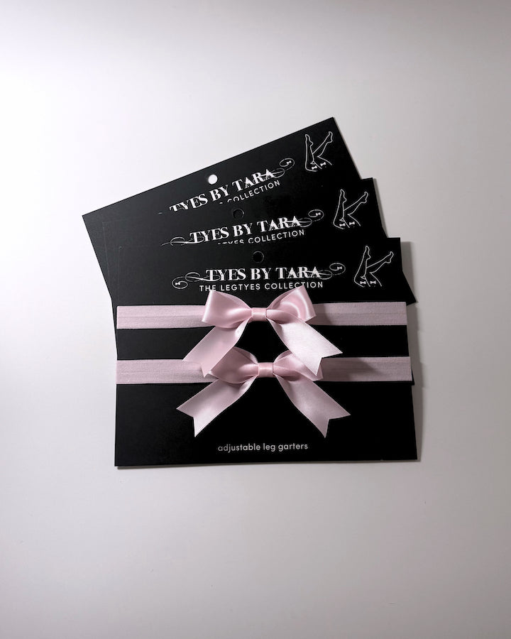 Bombshell Pink Leg Garters 3 Pack