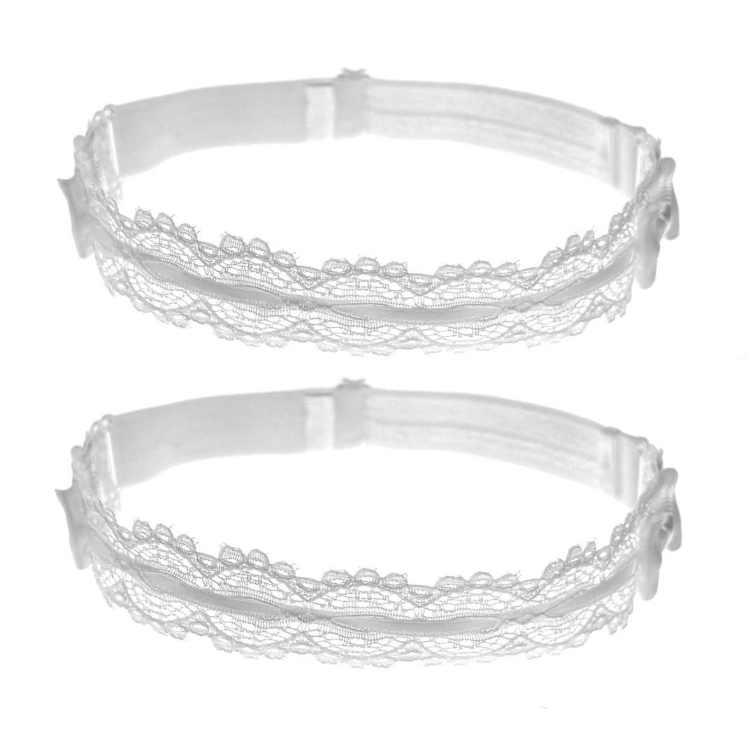 Chantilly White Lace Leg Garters