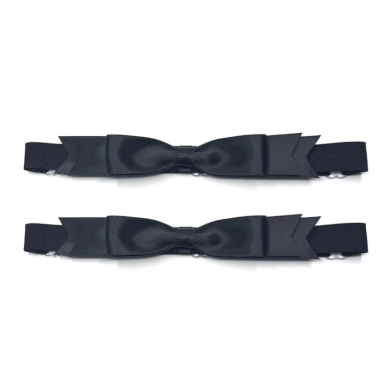 Enchantress Black Bow Leg Garters