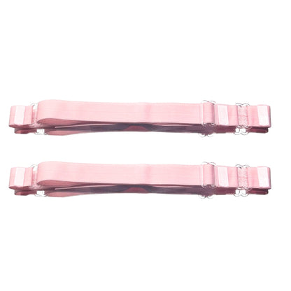 Back View of Enchantress Pink Bow Leg Garters