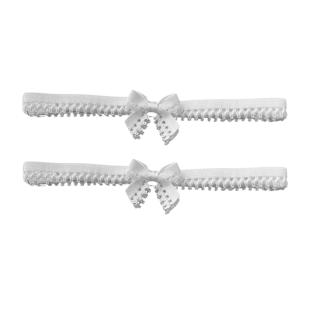Foxy White Lingerie Elastic Leg Garters