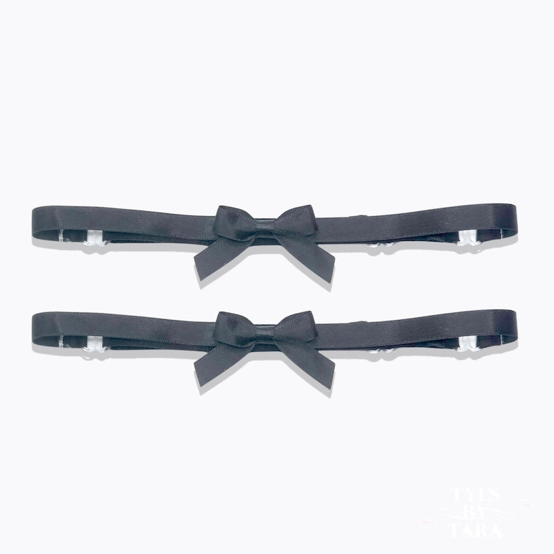 Kinkette Black Bow Leg Garters