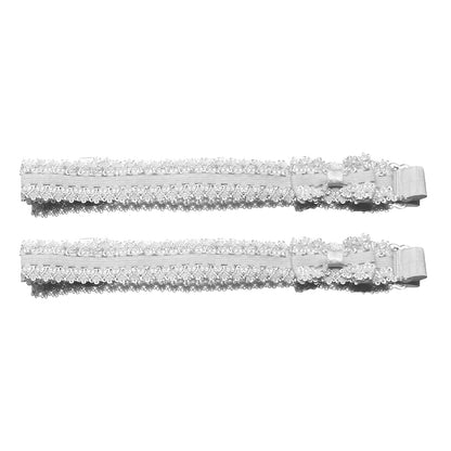 Lady White Bow Leg Garters 