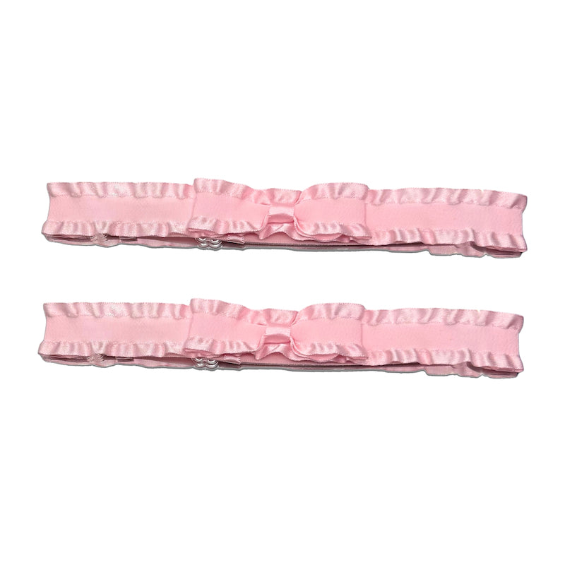 Maiden Pink Ruffled Leg Garters