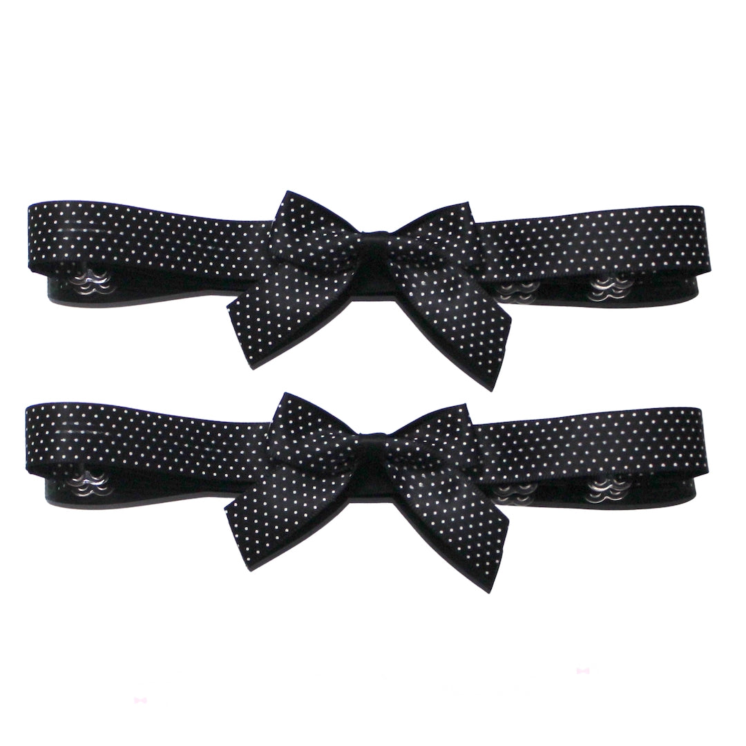 Pinup Black Bow Leg Garters