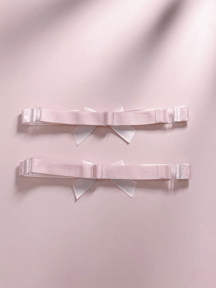 Pinup Bow Leg Garters Adjustable Strap View 