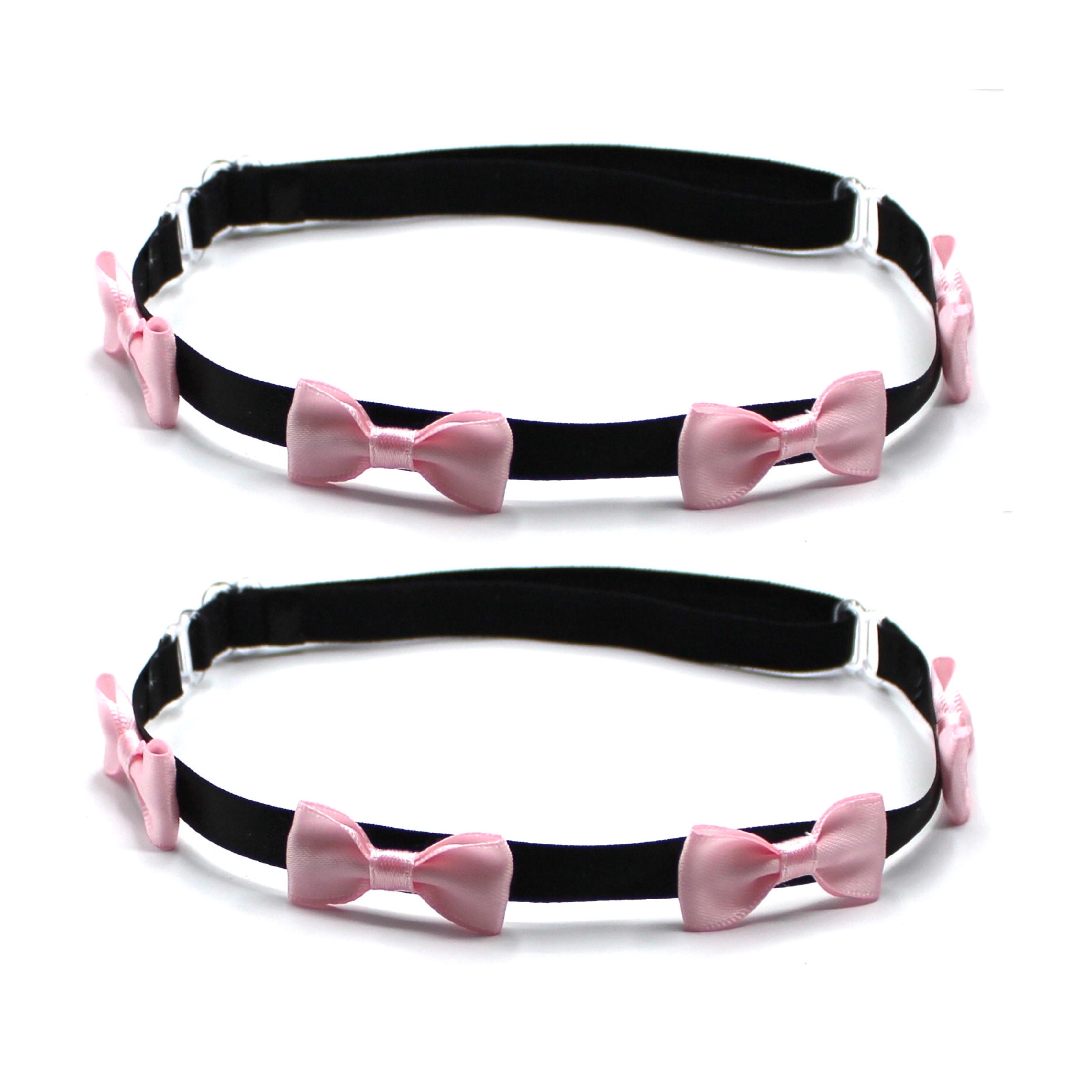 Secrets Pink Bow Leg Garters