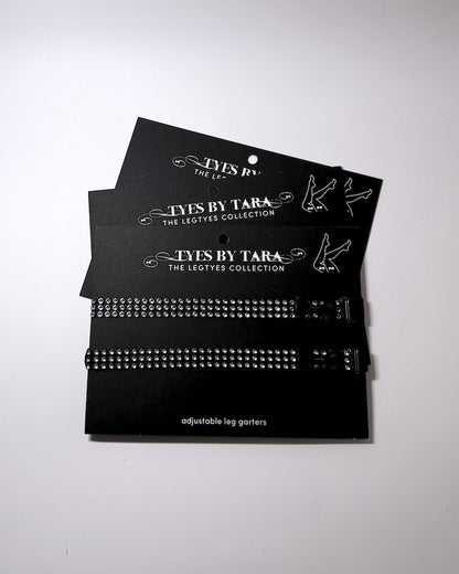 Vixen Sparkly Leg Garters Three Pack