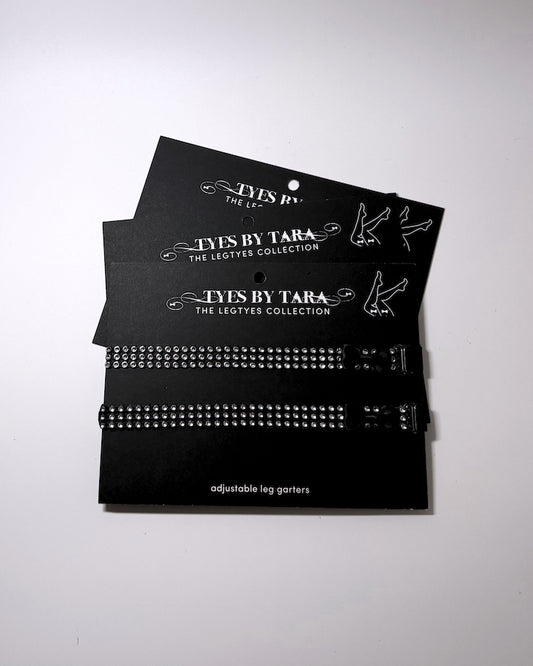 Vixen Sparkly Leg Garters Three Pack