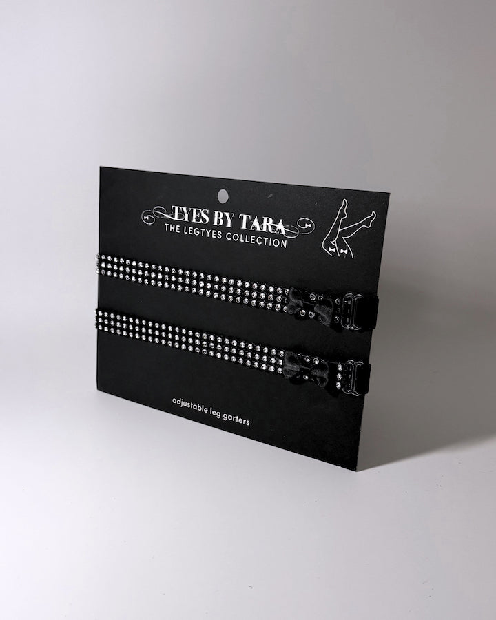 Packaging View of Vixen Sparkly Leg Garters