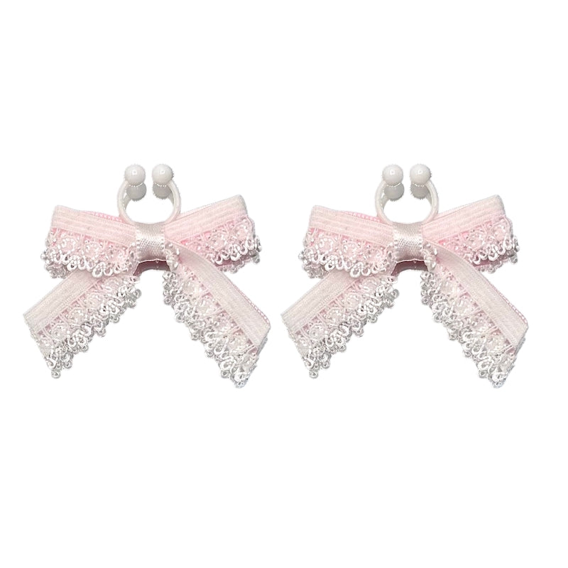 Belle White BowNipple Clamps
