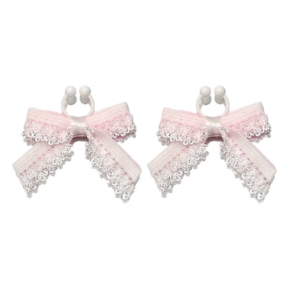 Belle White BowNipple Clamps