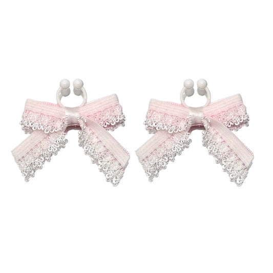 Belle White BowNipple Clamps