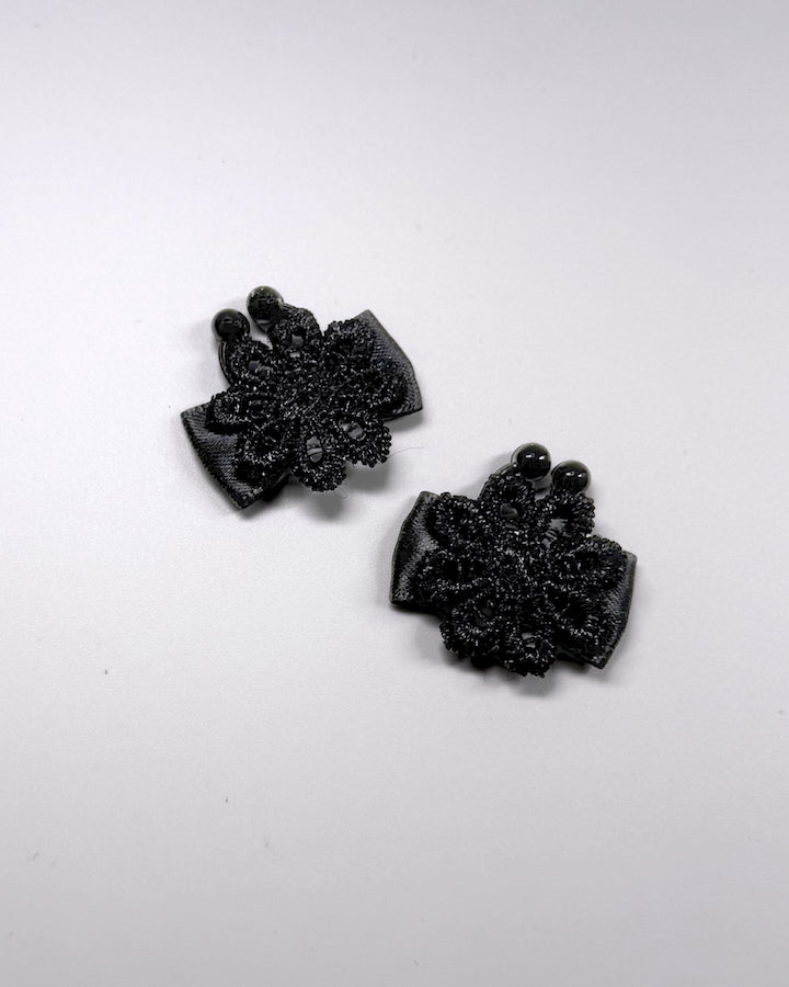 Blossom Black Flower Nipple Jewelry