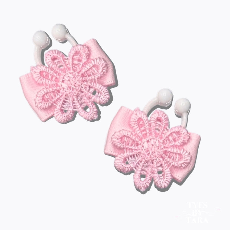 Blossom Pink Flower Bow Nipple Clamps