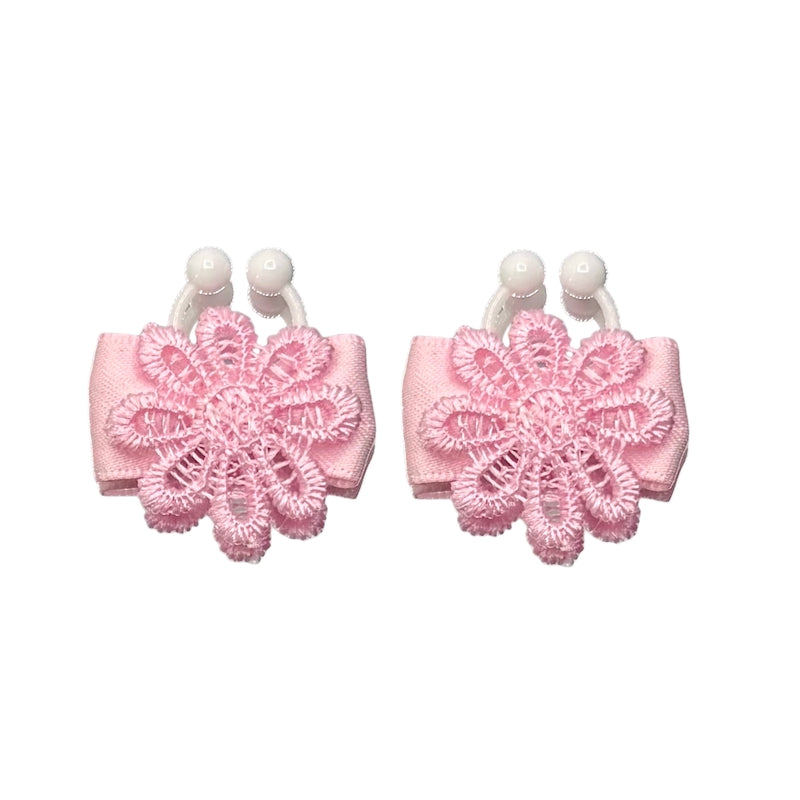 Blossom Pink Flower Bow Nipple Clamps