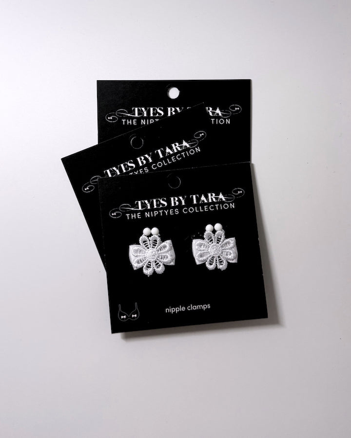 Blossom White Flower Nipple Clamps 3 Pack
